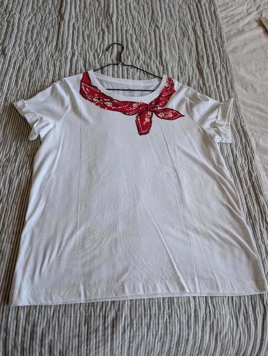 kate spade Tops - Kate Spade White With Red Bandana Tee Shirt Size Large